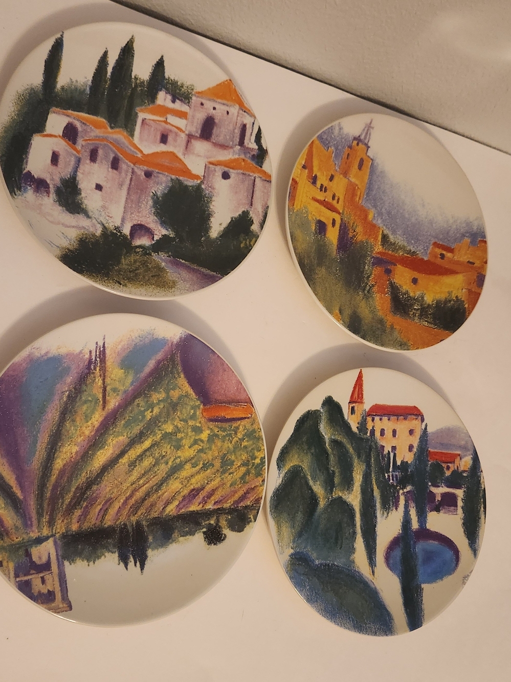 "Provence" collection salad/desert plates by Certified International Set Of 4